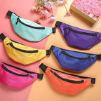 Saintrygo 20 Pcs Neon Fanny Pack Bulk, 90s 80s Fanny Pack Adjustable Waist Bags, Vintage Bag, Oxford Cloth for Workout Traveling Running Bachelor Party Favors Women Men (Bright Color)