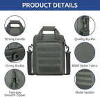ZHIERNA Tactical Messenger Bag, Tactical Briefcase Laptop Bag Heavy Duty MOLLE Shoulder Pack Handbag for Men(Patch Included)
