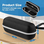 for Anker 25,000mAh Laptop Power Bank Compact Travel Case, EVA Protective Storage Box with Hand Strap Compatible with Anker Zolo A1695 Power Bank 25K 165W (Black Case Only)