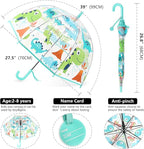 Kids Clear Umbrella for Rain Dome Bubble Umbrellas Windproof for Kids Boys and Girls