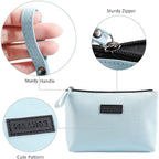 Cosmetic Bags for Women Small Makeup Bag for Purse Pu Leather Makeup Pouch Travel Makeup Bag with Zipper Make Up Bag for Travelling