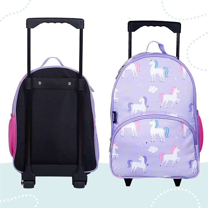 Wildkin Kids Rolling Luggage – Carry-On Size for School & Overnight Travel