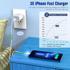 USB C to Lightning Cable 3FT 2Pack [Apple MFi Certified], Power Delivery iPhone Cables Type C iPhone Charger Cord Fast Charging Compatible iPhone 14 13 12 11 Pro Max X XS XR 8 7 6s Plus SE