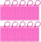 10 Pack Luggage Tags for Suitcases, Airplane Travel Essentials for Flying, International Travel Must Haves, and Luggage Accessories by Sodsay