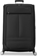 Samsonite Soft-Sided 29-Inch Lightweight Large Checked Expandable Element Suitcase: Durable, 360° Spinner Wheels, Adjustable Telescopic Handle, 2 Front & 1 Side Pocket- Black