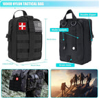 Survival Kit and First Aid Kit, 236PCS Survival Gear Camping Essentials Emergency Medical Supplies with Tactical MOLLE Pouch for Outdoor Adventure, Camping, Hiking, Hunting, Cool Idea
