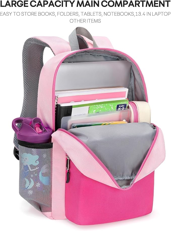 mibasies Kids Backpack for Girls 4-6: Girls Backpacks for Elementary Kindergarten
