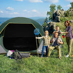 4/6 Person Blackout Camping Tent, Easy Setup Waterproof Family Dome Tent for Camping with Rainfly, Portable Double Layer Large Family Tent for Outdoor Camping&Hiking