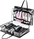 Shoe Travel Bag for 8 Pairs of Shoes - Travel Shoe Organizer - Portable Luggage Multiple Shoes Carrier Sneaker Bag - Shoe Storage Case