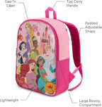 Disney Princess Backpack for Kids - Cute & Durable Kids Backpack for Girls with Padded Straps & Zip Compartment - Ideal Toddler Bookbag for School & Travel - 15”
