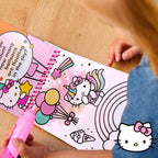Hello Kitty Aqua Art Pad, 4 Art Pages, On The Go Reusable Water-Reveal Activity Pad, Mess Free Arts and Crafts, Paint with Water Brush Set, Kids Toys, Sanrio Stuff, Hello Kitty Craft Kits for Kids 3+