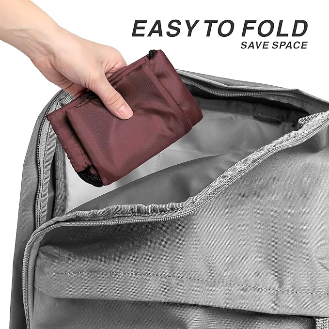 Drawstring Backpack Sports Water Resistant String Bag Sport Gym Sackpack for Women Men Large with Zipper, Burgundy