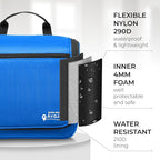 Travel Toiletry Bag for Men and Women - (10.6”x10.6”x3.2”) Large Hanging Toiletry Organizer - Waterproof Hygiene Bag with Metal XXL Swivel Hook, with Sturdy Zippers and 19 Compartments for Toiletries