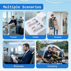 20 Kits Travel Toiletry Kit Bulk, 9-in-1 Disposable Personal Hygiene Kit, Basic Toiletry Kits for Men Women, Homeless Care Supplies Charity Kit for Guest, Hotel, Camping, Travel, Donation