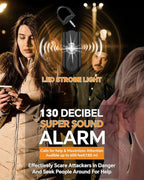 Safe Sound Personal Alarm, 2 Pack 130 dB Loud Siren Song Emergency Security Alarm Keychain with Strobe LED Light, Personal Sound Safety Siren for Women, Men, Children, Elderly
