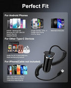 Car Charger USB C for Samsung Galaxy, USB Cigarette Lighter Adapter for iPhone 17e 17 16e 16 Pro Max 15 Plus, Vehicle Auto Cargador Type C Car Charger USBC Galaxy S26 S25 S24 Ultra A17 A16 A15 Z Fold7