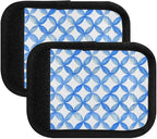 4Pcs Luggage Handle Wrap Suitcase Identifier Handle Covers Tags Soft Travel Bags Luggage Handle Gripper Accessories for Airplane Flying Blue Circle