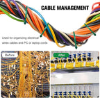 Zip Ties Assorted Sizes(4”+6”+8”+12”), 400 Pack, Green Cable Ties,Multi-Purpose Self-Locking Nylon Cable Cord Management,Plastic Wire Ties for indoor and outdoor use.