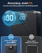 12000mAh Heated Vest Battery Pack, 5V 2A Power Bank for Heated Vest, Chair, Jacket, Blanket with LED Display, Rechargeable 5V Battery Pack for Loowoko, for KOVNLO, for WUEAOA, for TIDEWE(No 7.4V)