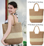 Straw Beach Bags for Women - Summer Woven Tote Bag Shoulder Handbags, Large Beach Bag for Women for Holiday