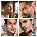 21 Pcs Bath & Body Care Set for Men, Father's Day Gifts for Dad, Home Spa Self Care Basket, Hydrating Skin Care Set, Beard Kit Spa Set, Boyfriend, Anniversary Gifts, Birthday, Christmas
