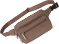 Baggallini Securtex Anti-theft Belt Bag 8.8"x5.5" Crossbody Fanny Pack for Women RFID Wallet Locking Zipper Travel Purse