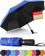 Seniny Windproof Travel Umbrella, Automatic Umbrellas for Rain, Portable & Compact Umbrellas for Backpack, Strong UV for Protection, Folding Small Sun Umbrella for Car, Walking