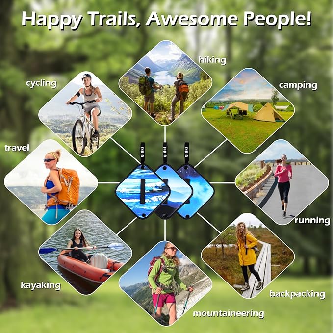 ULLIKI Pee Cloth for Women, Reusable Pee Rag Hiking Camping, Reusable Absorbent Toilet Paper Washable, Outdoor Pee Pad Travel Camping Backpacking Essentials for Women