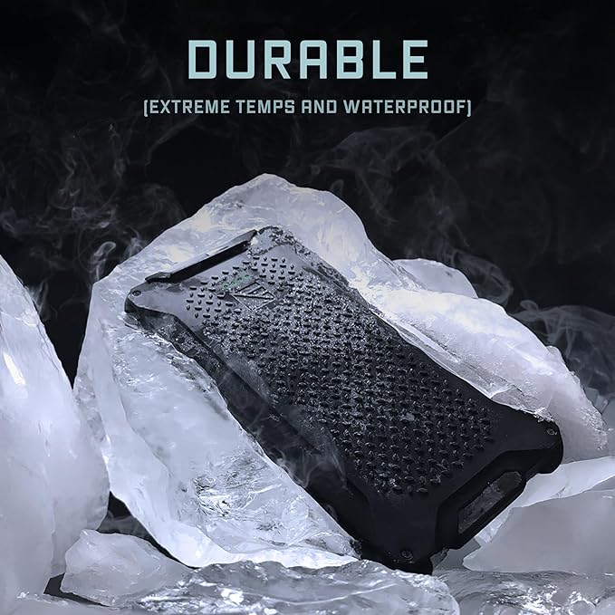Dark Energy Poseidon Pro Indestructible Portable Charger | Fast Charging USB-C Ports, Ultra-Durable Armor Flex, 10,000 mAh, Waterproof, for Outdoor Survival & Emergency Supplies