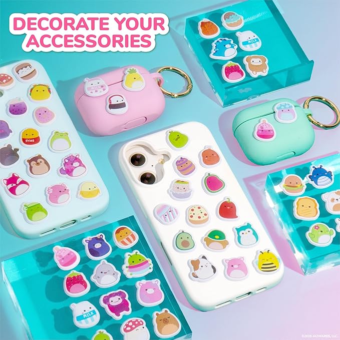 Original Squishmallows Squishy Sticker Book for Kids, Scrapbook, Journaling, Laptop Sticker Pack for Kids Crafts