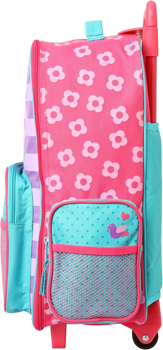 Stephen Joseph Kids Classic Rolling Luggage, Kids Luggage, Toddler Rolling Travel Carry On, Kids Suitcase with wheels,