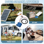 Starlink Mini 12V Adapter Power Cable, 12V/24V Starlink Mini Power Supply DC Step Up Converter to 30V 3.5A, Compatible with Battery/RV/Generator/Yacht/Solar Panels Off-Grid Power Solution with Fuse