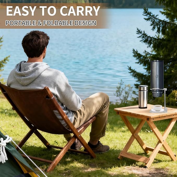 Zayin Coffee Maker Stand, Portable & Foldable Espresso Machine Stand, Office coffee stand with base, Suitable for Office Home and Camping