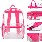 Trail maker Clear Backpack Heavy Duty with Padded Straps, Side Pockets for Kids, Boys, Girls, School, Stadium Approved Events