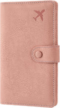 RFID Blocking Passport Wallet Cover Case Travel Document Organizer for Women and Men,Travel Wallet for Credit Card