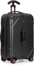 Traveler's Choice Maxporter II Polycarbonate Hardside Trunk with Spinner Wheels, Black, 22-Inch Carry-on Luggage