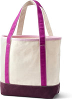 Lands' End Open Top Canvas Tote Bag