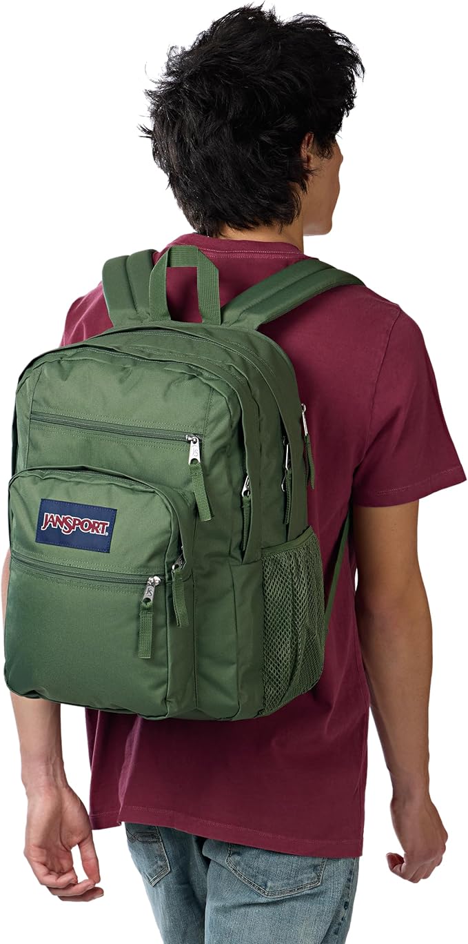 JanSport Laptop Backpack - Computer Bag with 2 Compartments, Ergonomic Shoulder Straps, 15” Laptop Sleeve, Haul Handle - Cargo Green