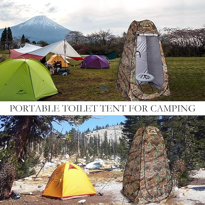Your Choice Pop Up Privacy Tent, 3.9x3.9x6.2FT Portable Shower Tent for Camping, Waterproof Outdoor Changing Room with Carry Bag for Beach Hiking RV Fishing | Portable, for Camping, Beach, Hiking, with Carry Bag, Quick Setup
