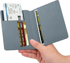 FINTIE Passport Holder, Slim Travel Wallet RFID Blocking Card Case Cover Passport Cover Protector Essentials with Credit Card Slots for Women/Men | Slim, RFID Blocking, Card Case Cover, Essentials, Credit Card Slots