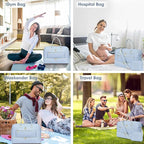 Travel Duffle Bag Weekender for Women - Carry-On Overnight Bag Personal Item Bag with Shoe Compartment & Wet Pocket Large Weekend Tote Bags with Toiletry Bag Hospital Bags for Labor and Delivery