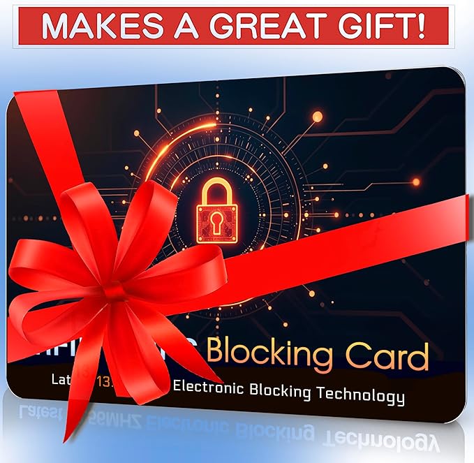 SaiTech IT 10 PK RFID Blocking Cards Protect Your Entire Wallet, Purse, and Cards from NFC Contactless Theft Wallet for Men & Women - Orange Black (10 Pack CL)