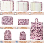 Packing Cubes for Travel - 8 Set Luggage Organizer Bags for Family, Mesh Breathable Packing Cubes for Suitcases Durable Travel Essentials Bags Set