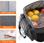 Lifewit Large Lunch Bag, Insulated Lunch Box, Soft Cooler Cooling Tote for Adult Men Women, Dark Gray 24-Can (15L)