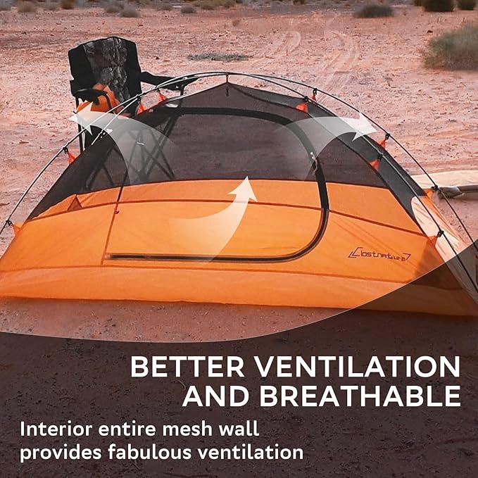 Clostnature Lightweight Tent for Backpacking - 1/2/3/4 Person Ultralight Backpacking Tent, Waterproof Easy Setup Camping Tent, Hiking Tent for Outdoor, Hiking and Mountaineering