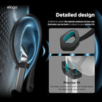 elago Ear Hooks Designed for Samsung Galaxy Buds 3 &Galaxy Buds 3 Pro Earbuds Accessories, Anti-Slip, Ergonomic Design, Comfortable Fit (Black)