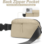 JSJ Mini Fanny Pack for Women & Men,Valentines Day Gifts for Girls Teens Kids Daughter Sister Her,Trendy Stuff Crossbody Bags Cute Everywhere Belt Bags. (Khaki)
