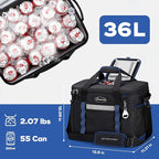 Maelstrom Collapsible Soft Cooler Bag,35/55/75 Cans Beach Cooler with Flip Top Lid, Ice Chest, Leakproof & Portable for Beach, Camping, Road Trips & Grocery Shopping