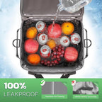 MIYCOO Cooler Bag Double Deck - 60 Can Leakproof Insulated Portable Soft Lunch Cooler, Extra Large Expandable Ice Chest Cooler for Beach, Picnic, Camping, Shopping