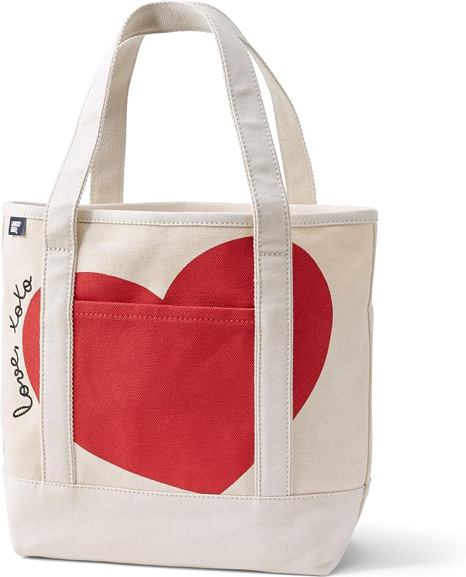 Lands' End Open Top Canvas Tote Bag